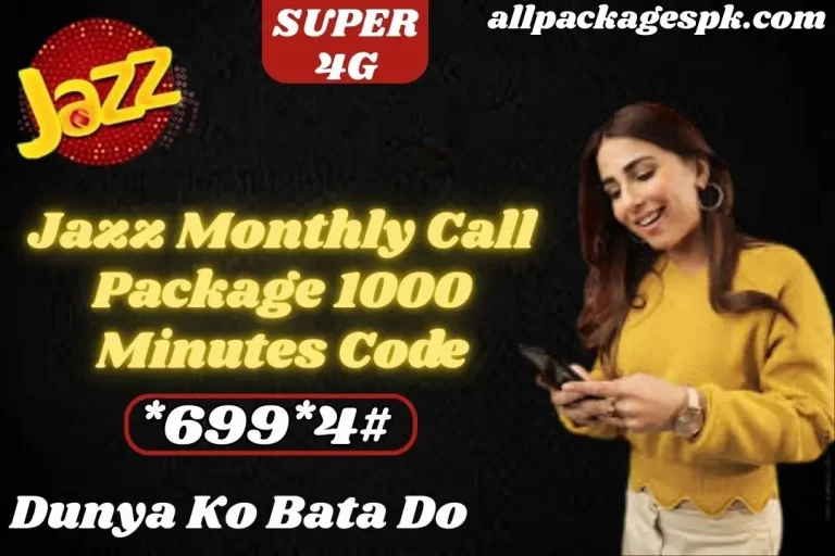 Jazz Monthly Call Package – 1000 Minutes (Updated 2026) 2 Jazz Monthly Call Package Detail