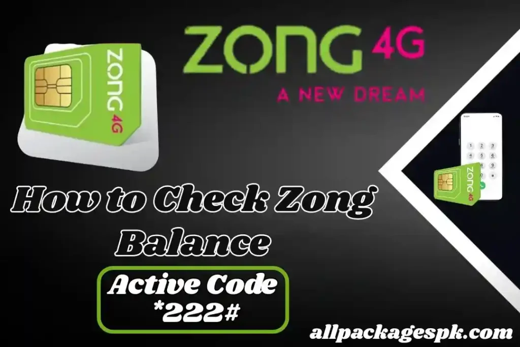 How to Check Zong Balance