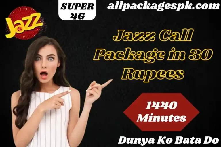 Jazz Call Package in 30 Rupees