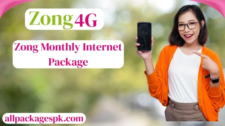 Zong Monthly Internet Packages