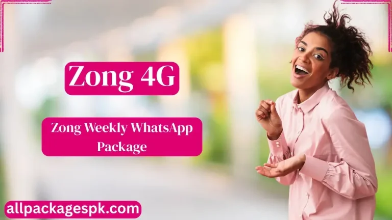 Zong Weekly WhatsApp Packages