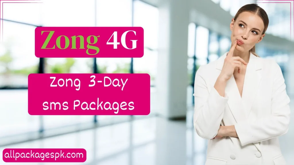 Zong SMS Packages 3-Day
