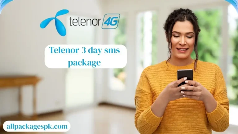 Telenor 3-Day SMS Packages 2025 3 telenor 3 day sms package