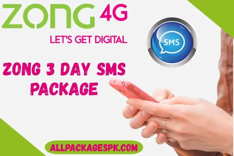 zong 3 day sms package