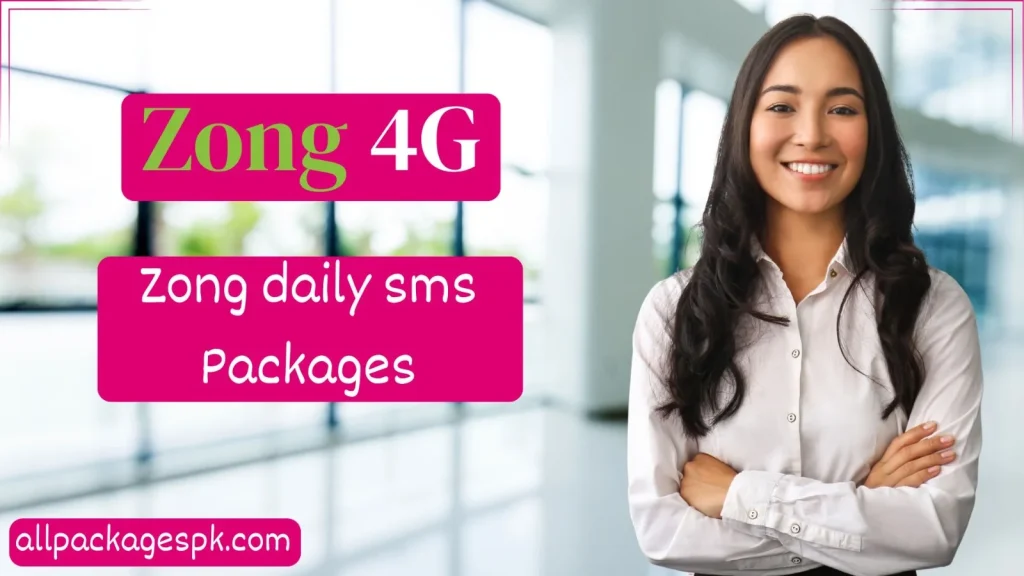 zong daily sms packages